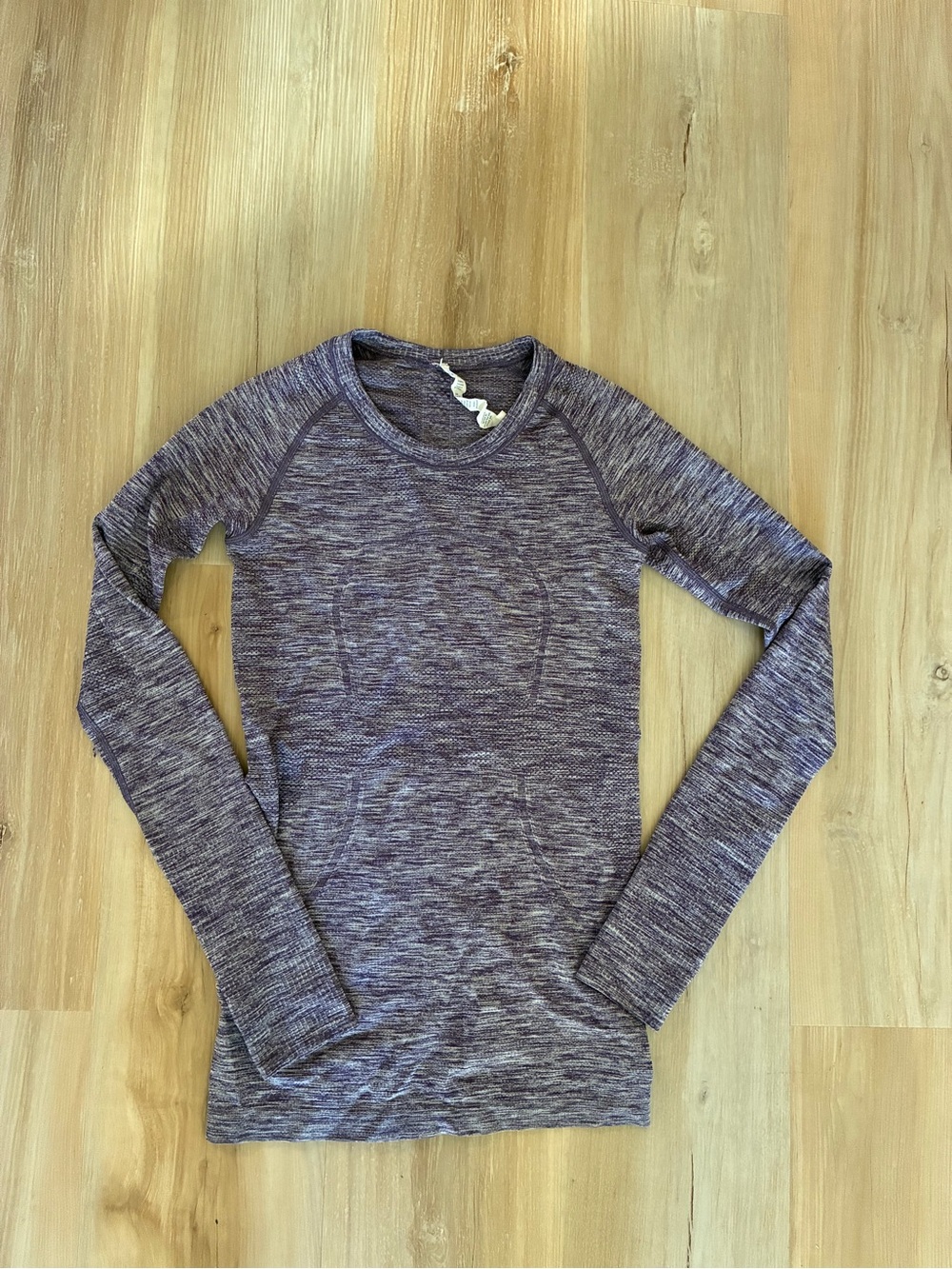 lululemon athletica Long Sleeve Space Dye Top in Purple